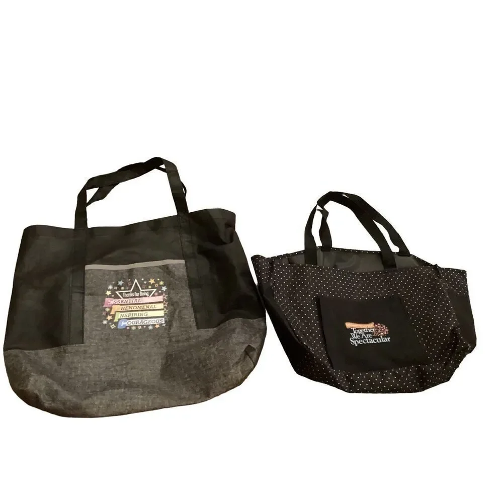 2 Essential Worker Healthcare Canvas Tote Bags Purses Occupational Medical Field